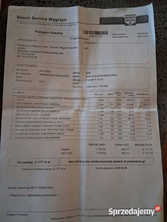 Sprzedam samochod Wola Szczucińska