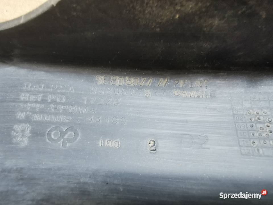Listwa zderzaka przód prawa rh peugeot 308 1 I
