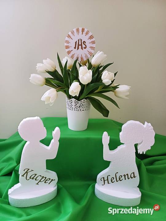 Sylwetka dzieci dekoracja Pierwsza Komunia Dobrzyca