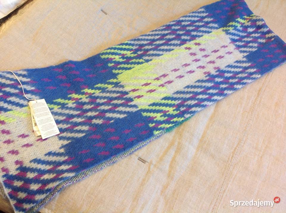 Ciepły Szalik damski BENETTON nowy Wełna Moher Dla kobiet lubuskie