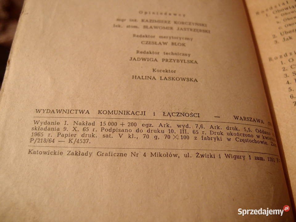 FSO Syrena poradnik Użytkownika 1965r rarytas Łódź