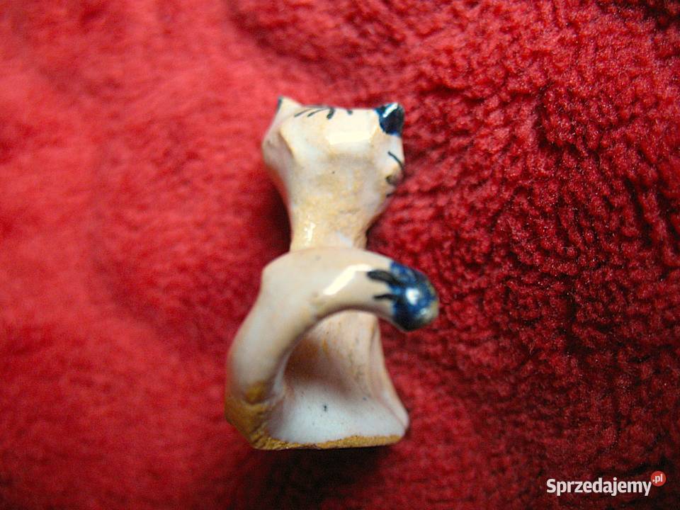 Kot miniatura figurka porcelana 3 x 3 x 2 Siedlce