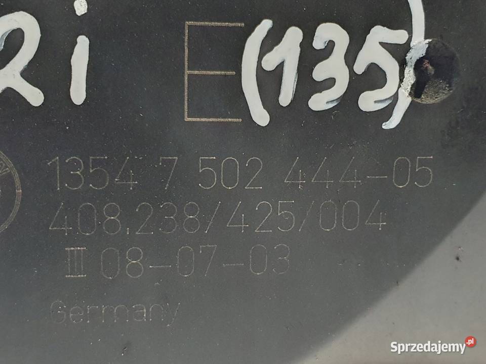 PRZEPUSTNICA BMW E46 22 22 i 7502444 Przepustnice