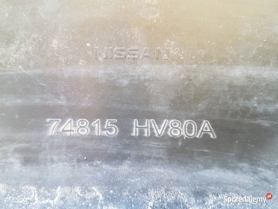 NISSAN QASHQAI II J11 OSLONA PODWOZIA PLYTA LEWA Elementy wygłuszające wielkopolskie Turkowice
