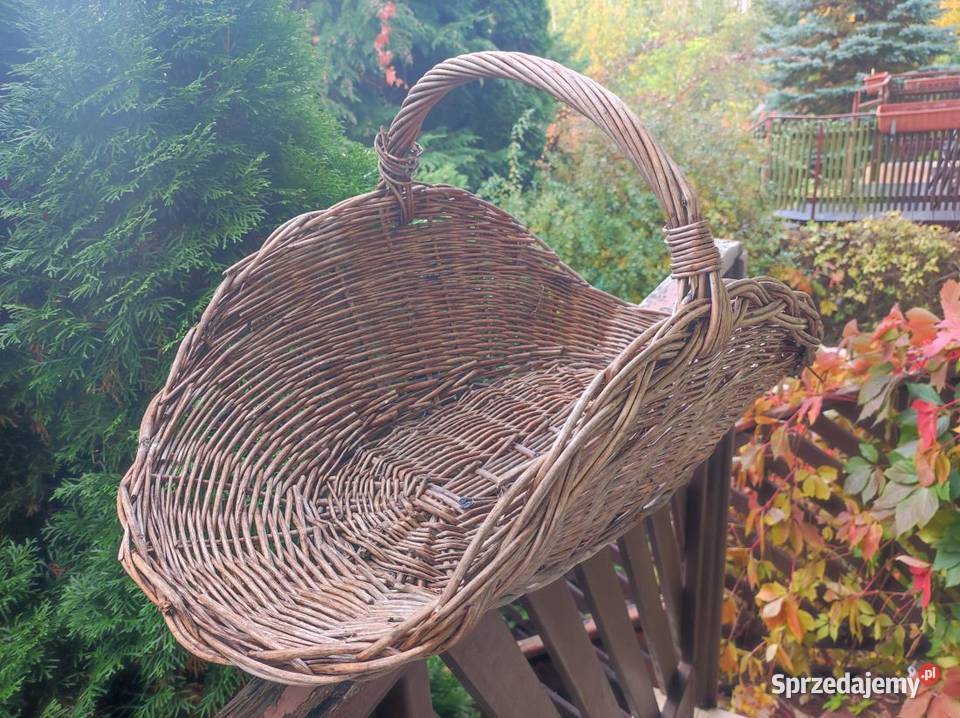 kosz wiklinowy duży na drewno wyposażene Pozostałe Kielce