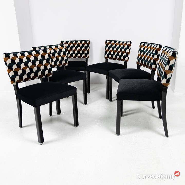 Komplet 6 krzeseł Modernizm Art Deco Antyki Swarzędz