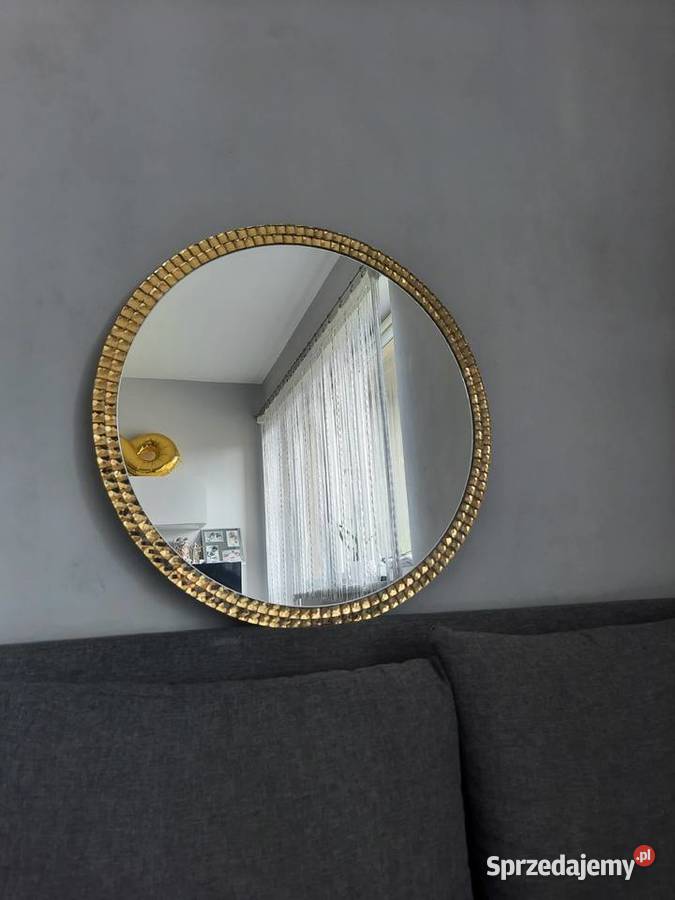 Lustro okrągłe złote złota rama 55 60 70 80 90 Przemyśl