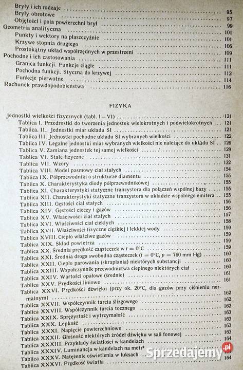 Tablice matematyczne fiz chem astronomiczne