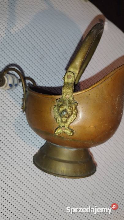 Donica węglarkaozdoba mosiądz lubuskie Słubice