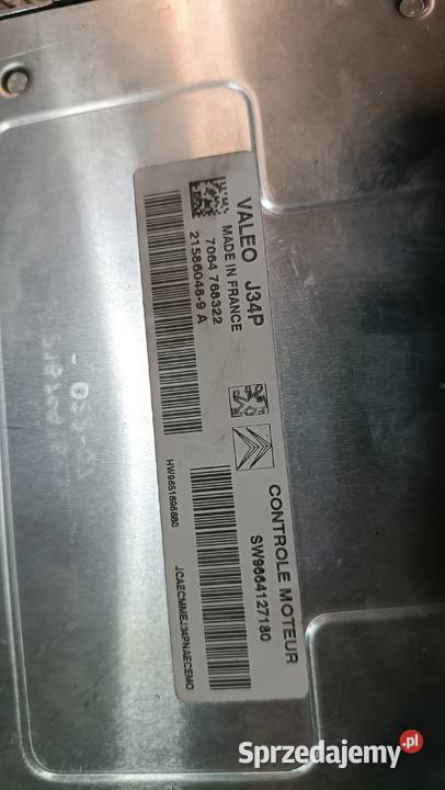 215860489 SW9664127180 Sterownik Citroen C3 14 B Skrzynki bezpieczników Radłów