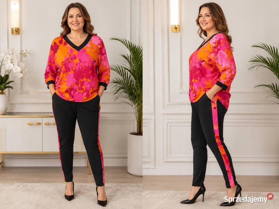 Komplet BAWEŁNASPODNIE LAMPAS BLUZA SM BIUST 118 Pątnów
