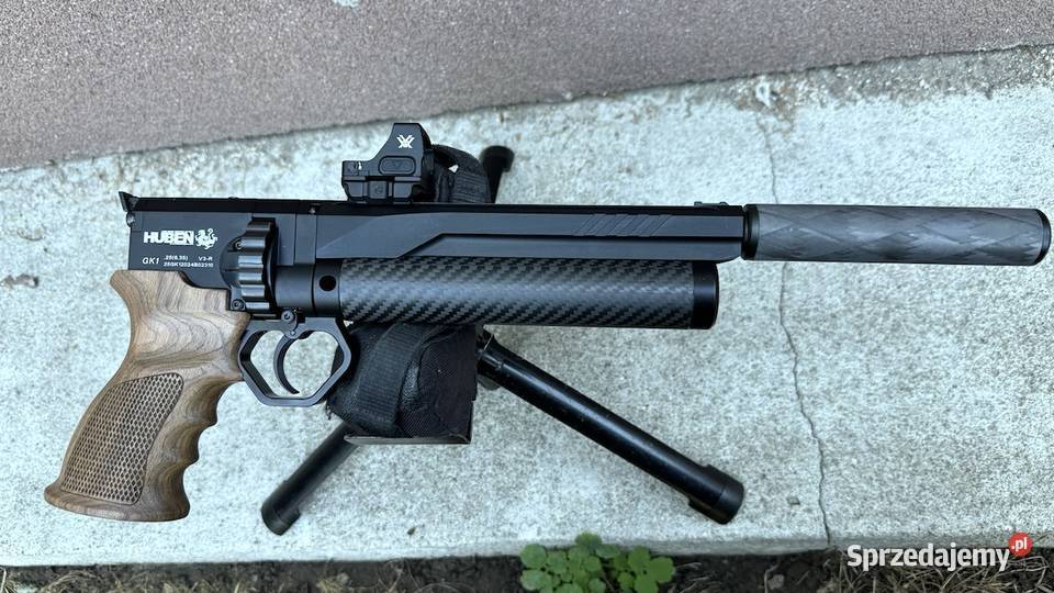 Wiatrówka Pistolet HUBEN GK1 Tłumik pcp