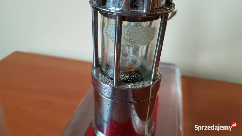 Stare elektryczne ozdobne lampki górnicze PRL Dąbrowa Górnicza