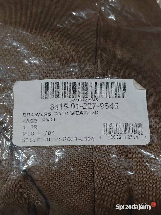 Ocieplacz kalesony ECWCS gen1 coyote Large Wrocław sprzedam