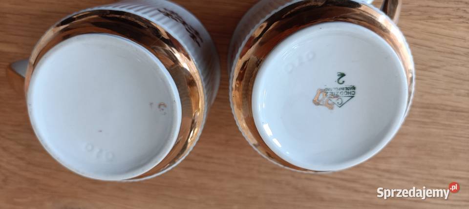 Filiżanki karciane PRL 2 mazowieckie Warszawa