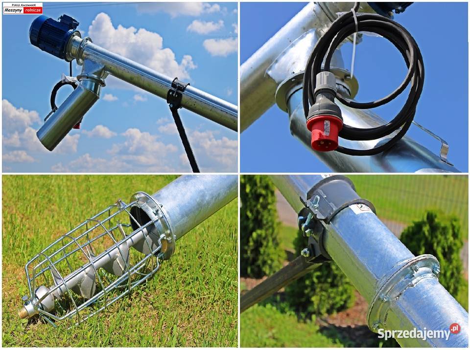 Przenośnik ślimakowy fi 105 Lekki podajnik Kolonia Gorzędów