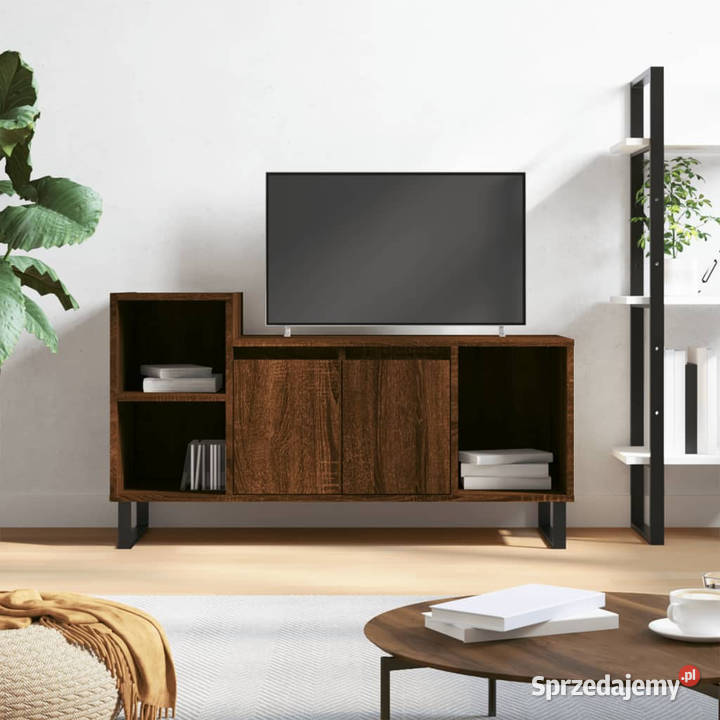 Szafka pod telewizor brązowy dąb 100x35x55 Warszawa
