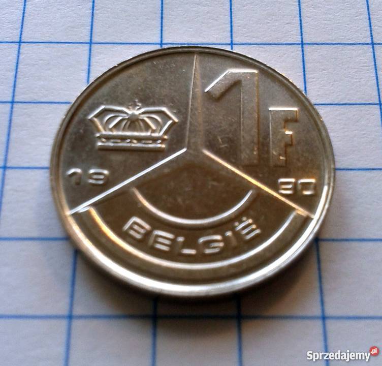 1 FRANK 1990 BELGIA Antyki, Sztuka, Kolekcje Piszczac