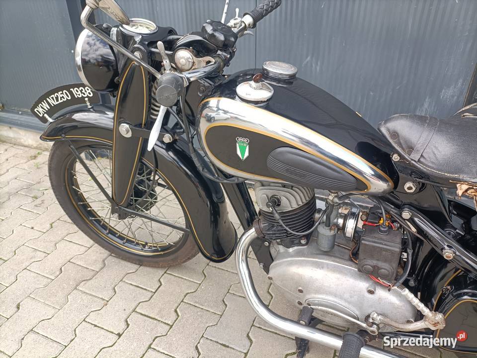 DKW NZ 250 1938r z dokumentami Rok produkcji 1938 Pozostałe Padniewko