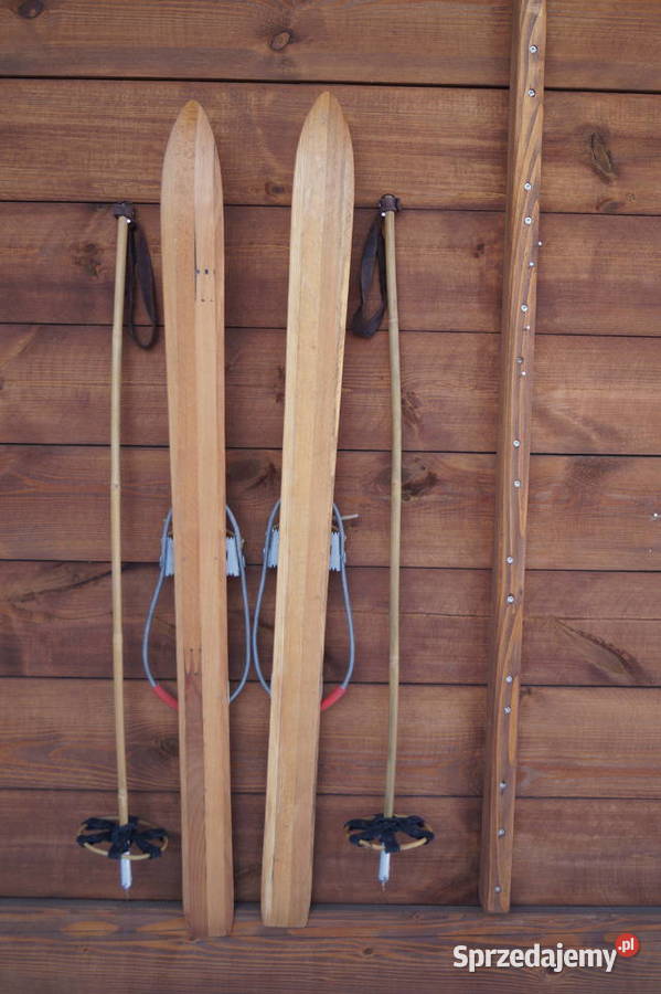 Stare narty dziecięce 100 kijki Pruchnik