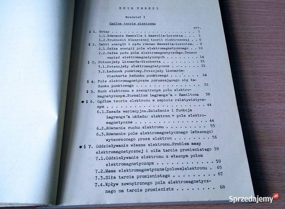Mikroskopowa teoria własności substancji T 1 Pod Gdańsk