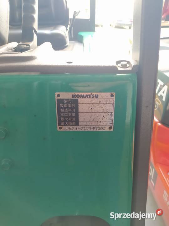 Wózek widłowy elektryczny KOMATSU FB15EX11 Andrychów sprzedam