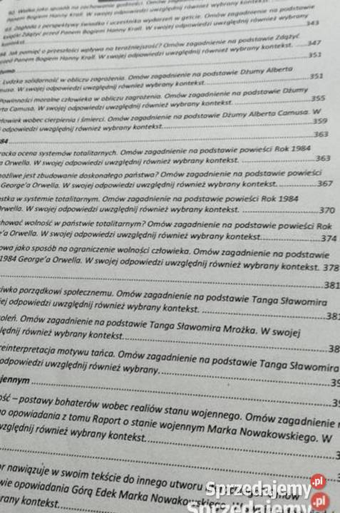 opracowania z języka polskiego do matury ustnej Poznań