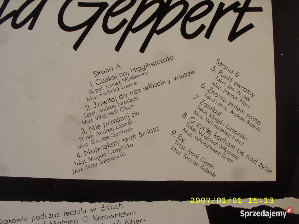 K Ballada LP EDYTA GEPPERT 2 LP Wołów