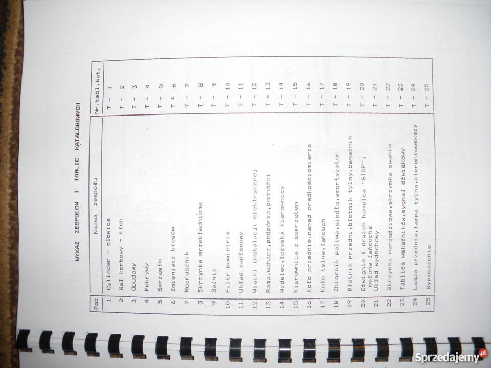 MINSK 125 Rometkatalog czesci zamiennych pozostałe Pozostałe Bydgoszcz