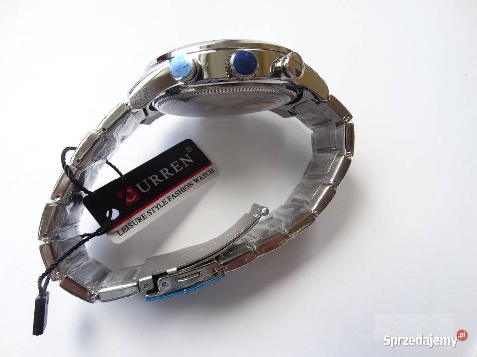 Duży zegarek męski z chronografem Curren Zegarki Gorzów Wielkopolski