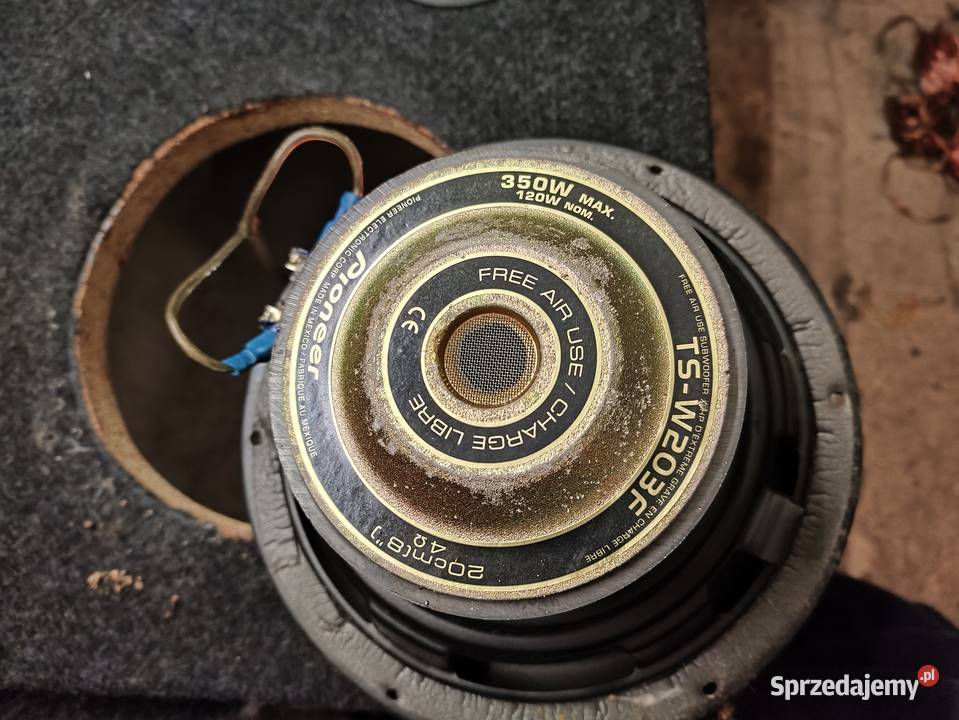 Skrzynia basowa bassowa tuba Pioneer TSW203F skrzynie basowe i tuby Niegowonice