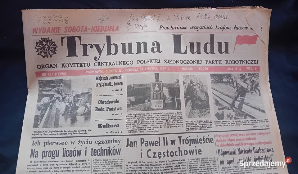 Trybuna Ludu 137 sobota niedziela 1314 czerwca Koźminek