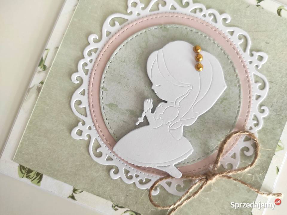 Kartka ręcznie robiona Komunia Święta Łódź sprzedam