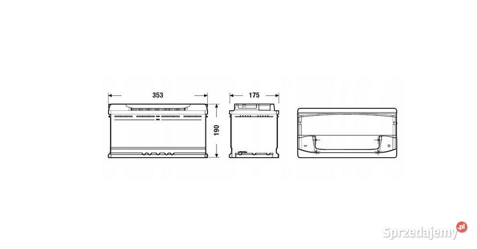 AKUMULATOR CENTRA FUTURA 100AH 900A P wym Lublin