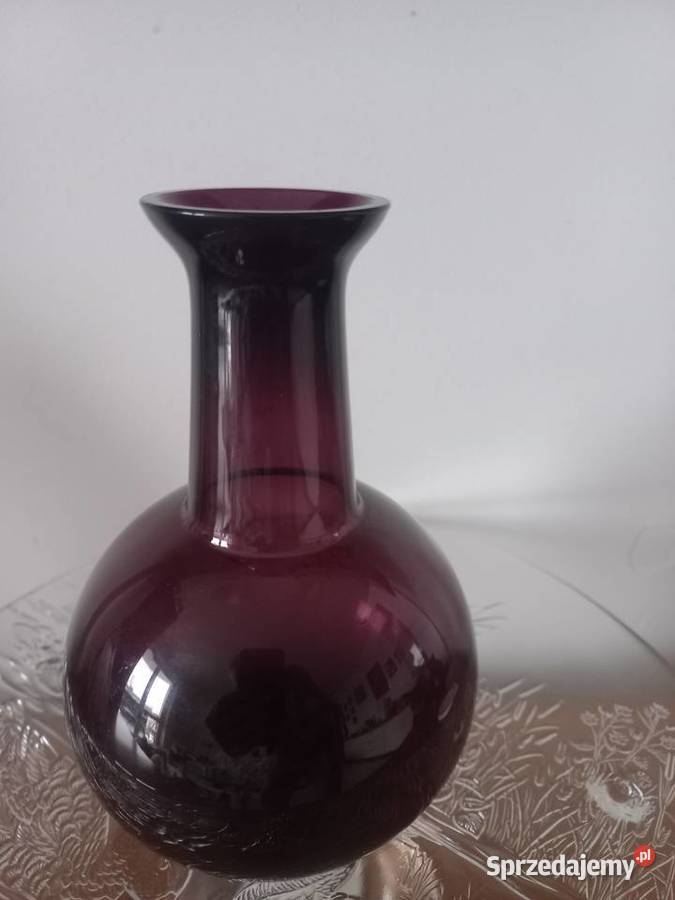 Wazon fioletowe szkło Toruń