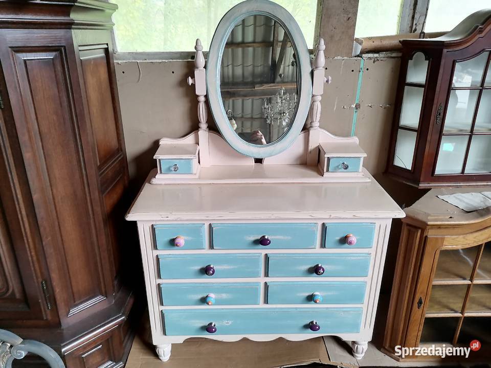 Toaletka z lustrem schabby chic Wąwolnica