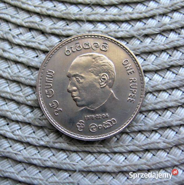 Sri Lanka 1 Rupia 1978r Inauguracja prezydenta wielkopolskie Kalisz