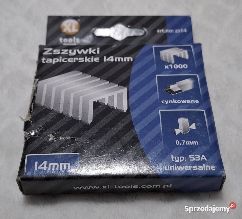 Zszywki tapicerskie 14mm uniwersalne 1000 Czeladź