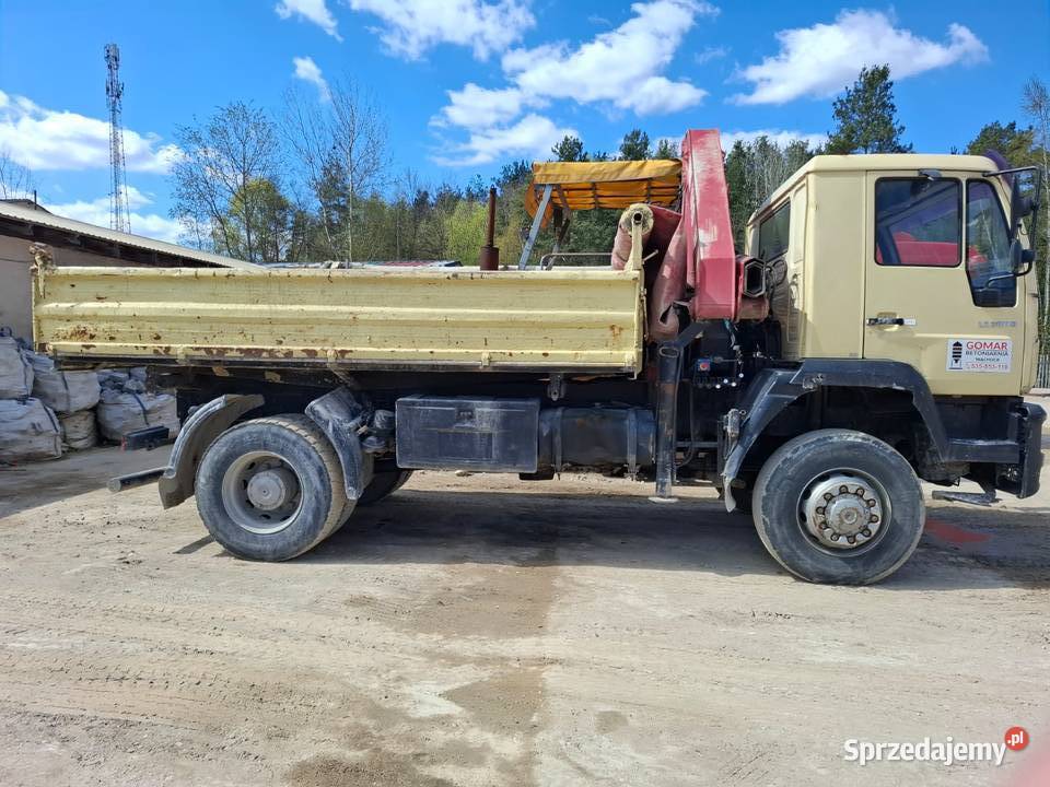 MAN LE 18280 Wywrotka z HDS 2001 dwuosiowa 2001 494662km świętokrzyskie Skarżysko-Kamienna