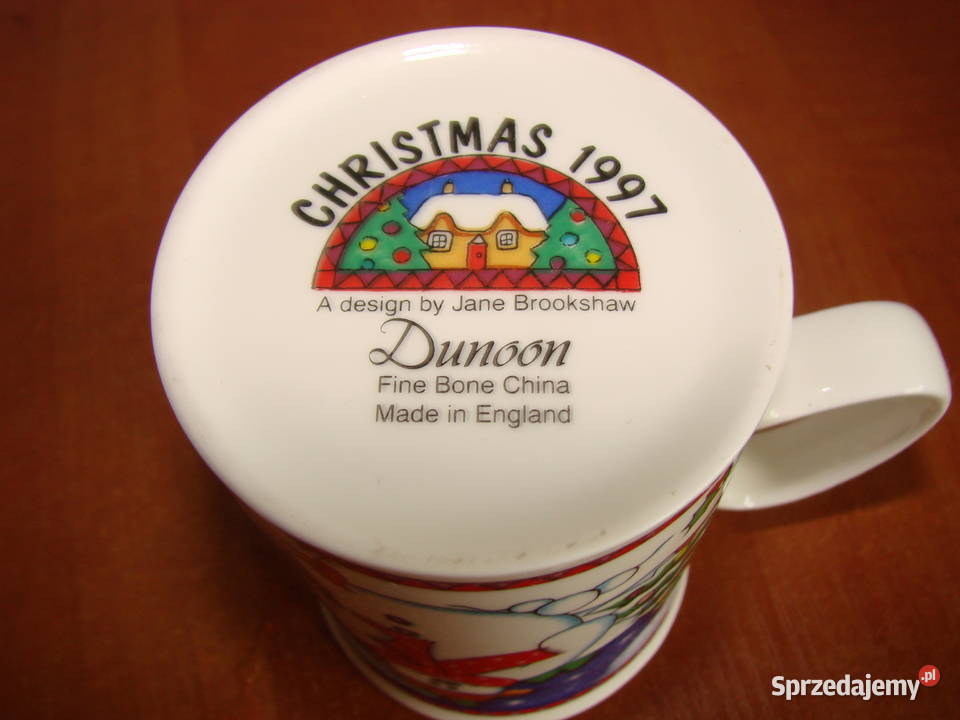 Święta 1997 kubek Dunoon design Jane Brookshaw pomorskie Pruszcz Gdański