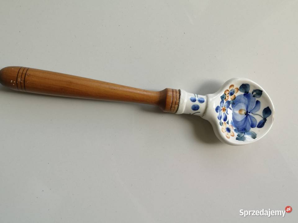 Dekoracyjna ceramiczna łyżka Koło Włocławek PRL Toruń