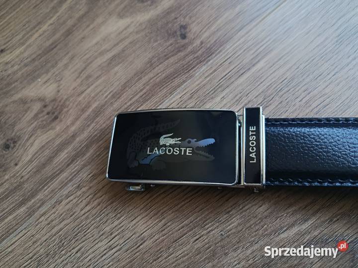 Pasek skórzany męski Lacoste do garnituru i na Moda i Styl podlaskie Białystok