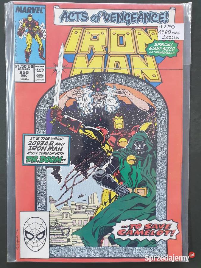Iron Man 5 oryginalnych komiksów Marvel USA Superbohaterowie pomorskie Gdynia