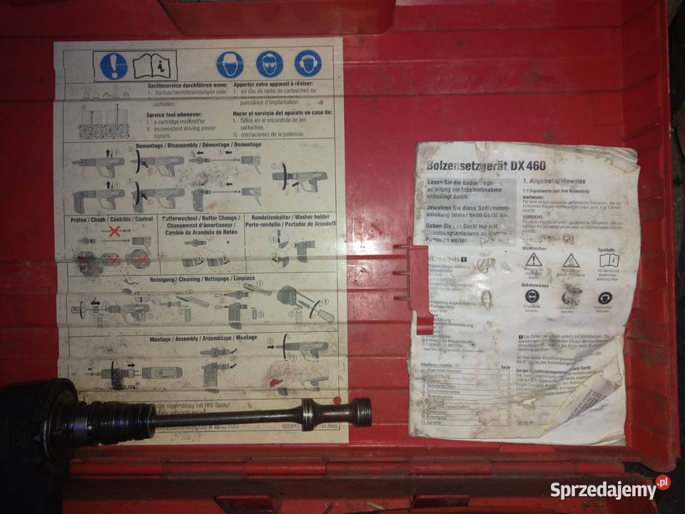 osadzak hilti DX460 mx skrzynka instrukcja Żywiec