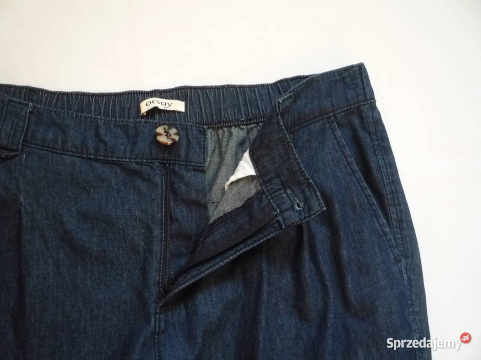 Orsay 38M Granatowe Spodnie Cienki Jeans Nowe niebieski Szczecin