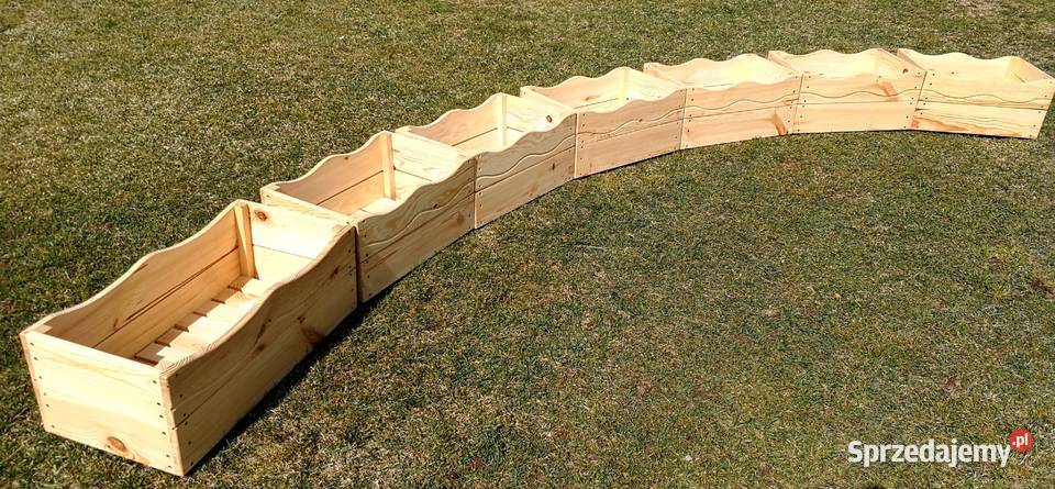 Donica drewniana prostokątna kwietnik osłonka świętokrzyskie Radków