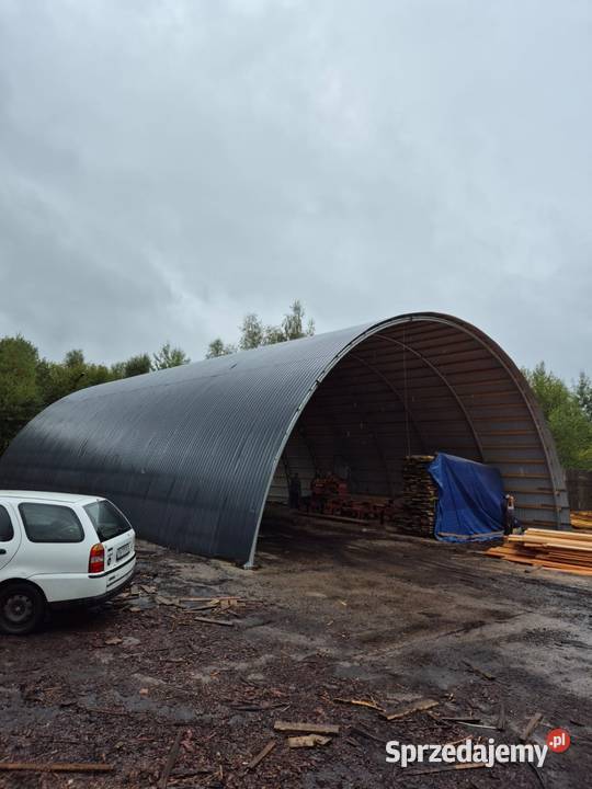Hala łukowa 145 x 25m magazyn obora słoma garaż