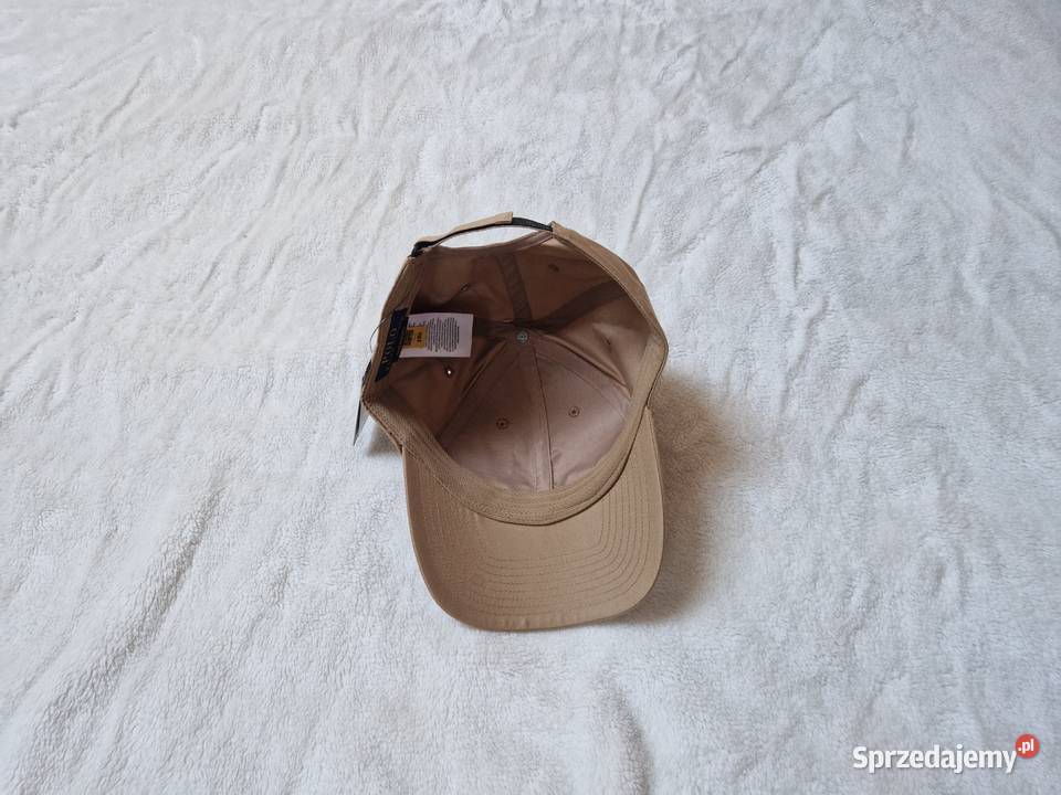 Nowa brązowa czapka z daszkiem Ralph Lauren z Bibice