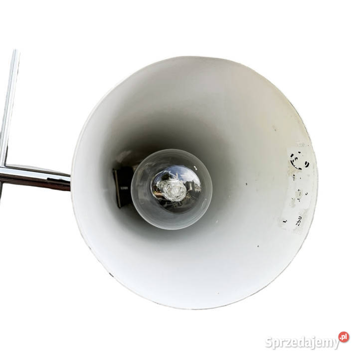 Szara lampa biurkowa proj J Hurka Lidokov Warszawa sprzedam