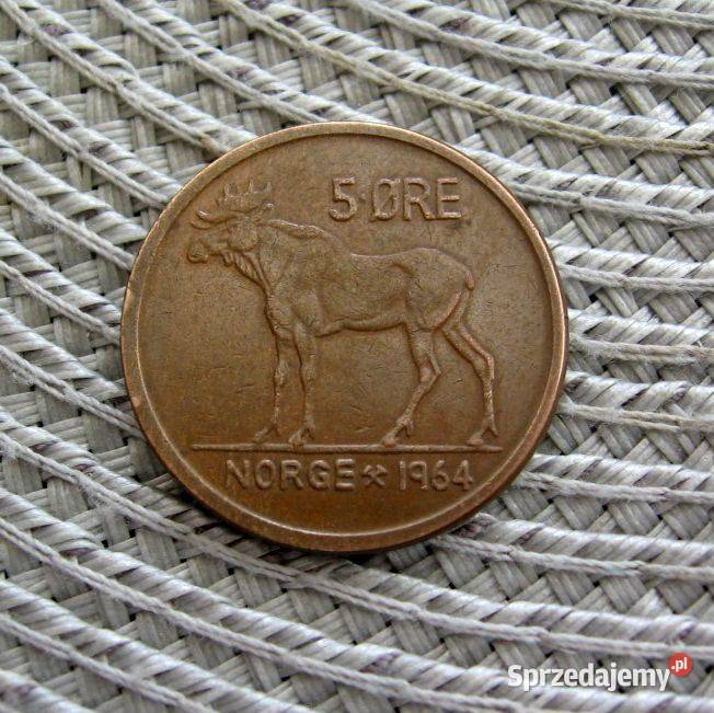 Norwegia 5 Ore 1965r wielkopolskie Kalisz